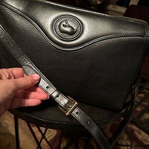 Dooney & Bourke black leather crossbody bag